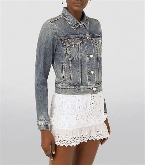 dolce gabbana denim jacket woman|dolce & gabbana denim jacket.